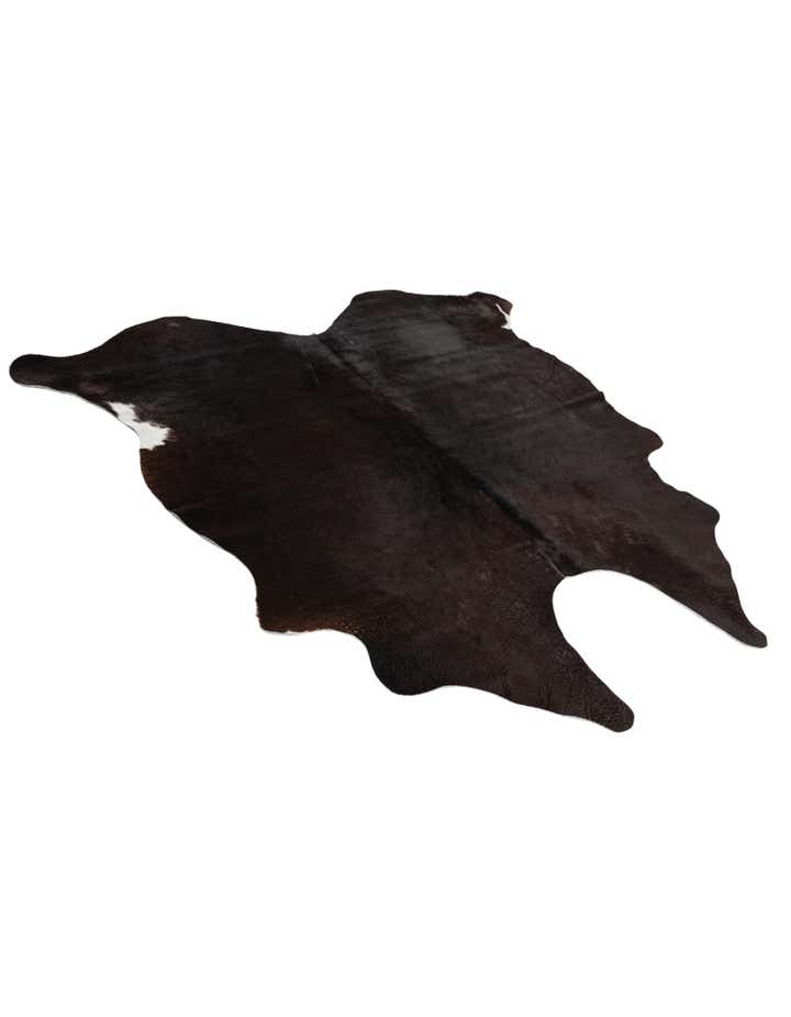 4' 5 x 4' 11 Cowhide Leather Square Rug