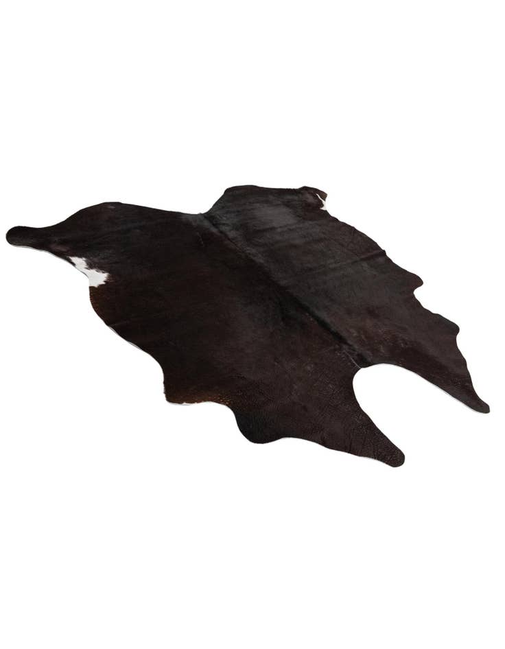 Detail image of 4' 5 x 4' 11 Cowhide Leather Square Rug
