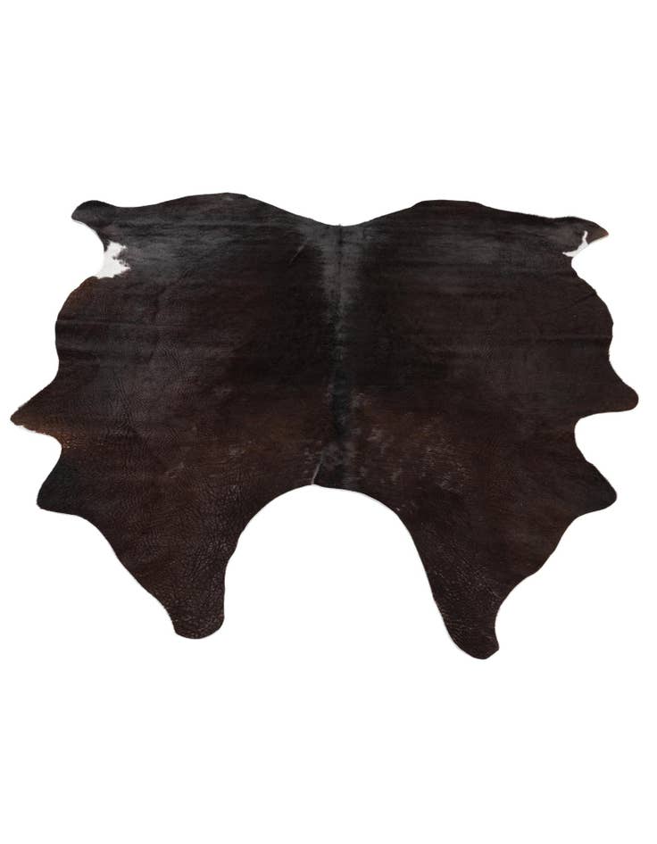 Detail image of 4' 5 x 4' 11 Cowhide Leather Square Rug