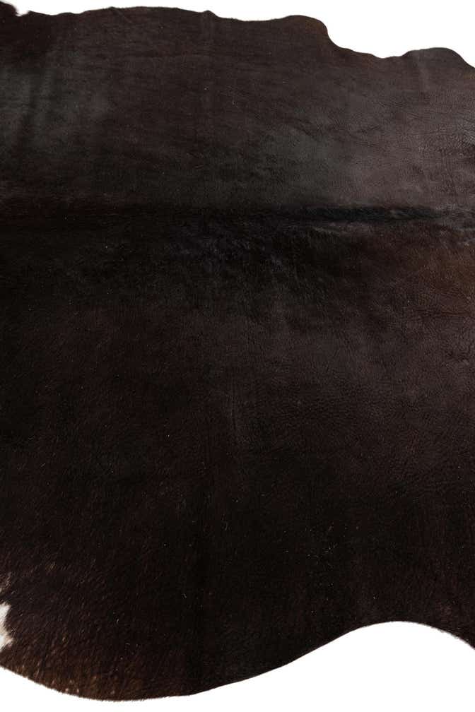 4' 5 x 4' 11 Cowhide Leather Square Rug