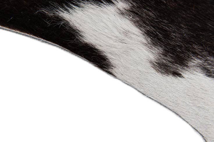 Detail image of 4' 5 x 4' 11 Cowhide Leather Square Rug