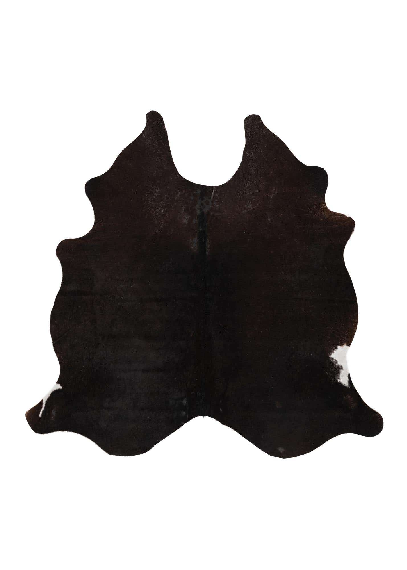 4' 5 x 4' 11 Cowhide Leather Square Rug