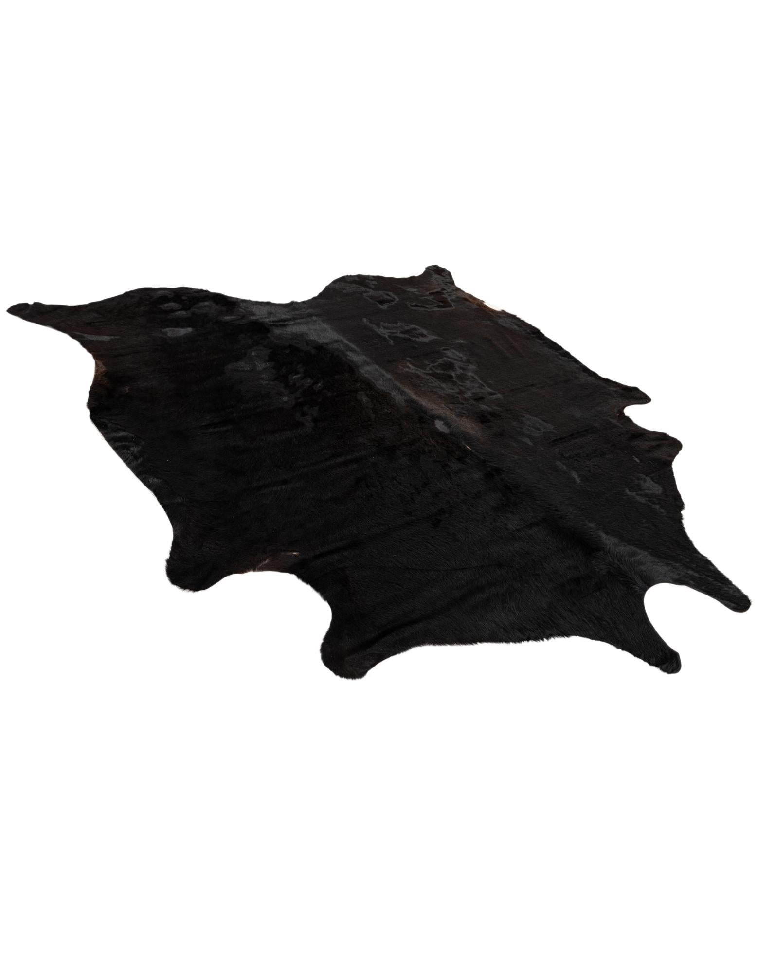 6' 6 x 6' 11 Cowhide Leather Square Rug