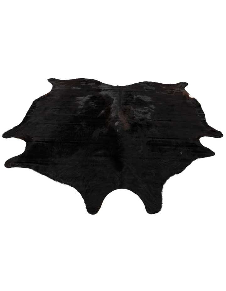 6' 6 x 6' 11 Cowhide Leather Square Rug