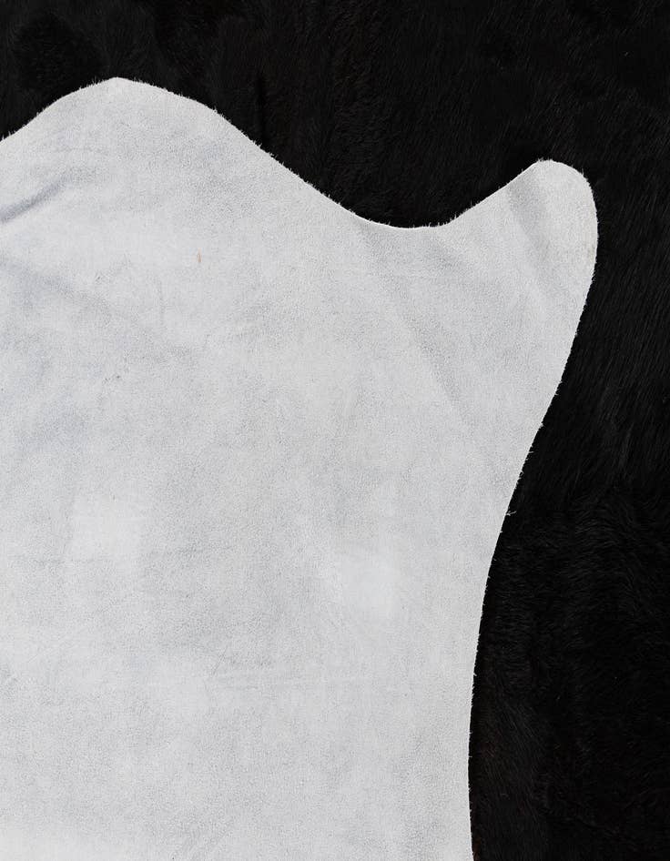 Detail image of 6' 6 x 6' 11 Cowhide Leather Square Rug