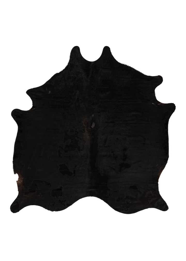 6' 6 x 6' 11 Cowhide Leather Square Rug