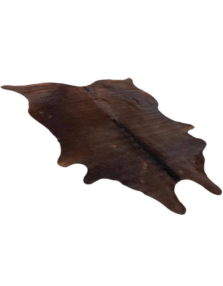 5' x 5' Cowhide Leather Square Rug