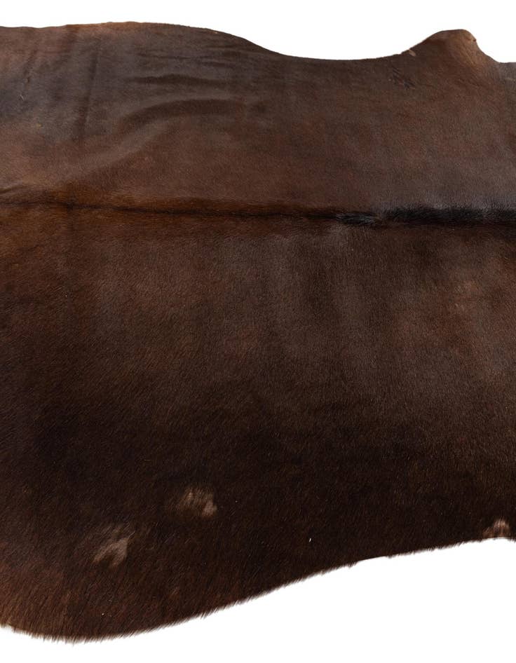 Detail image of 5' x 5' Cowhide Leather Square Rug