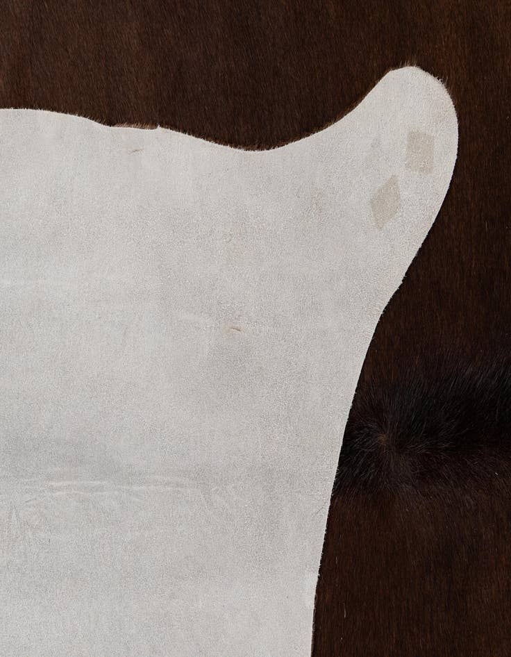 Detail image of 5' x 5' Cowhide Leather Square Rug