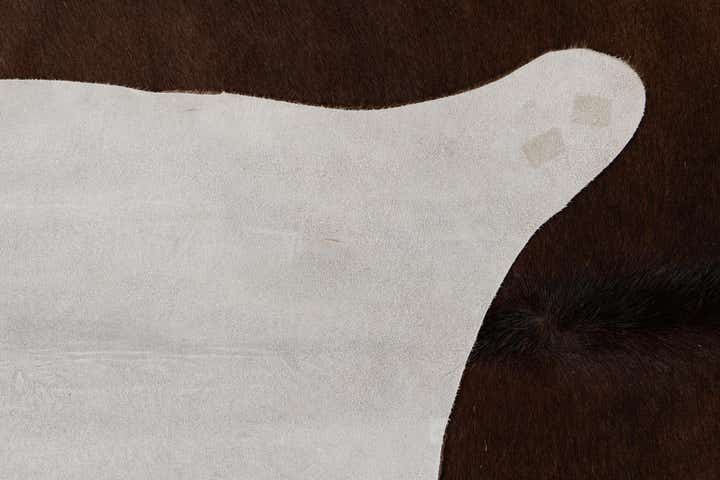 5' x 5' Cowhide Leather Square Rug