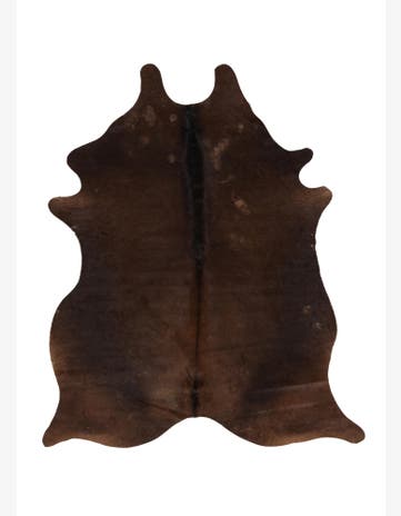 5' x 5' Cowhide Leather Square Rug