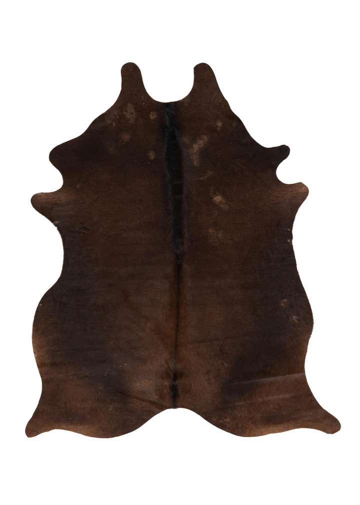 5' x 5' Cowhide Leather Square Rug