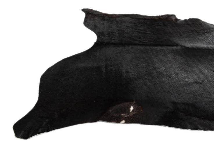 Detail image of 6' 4 x 6' 5 Cowhide Leather Square Rug