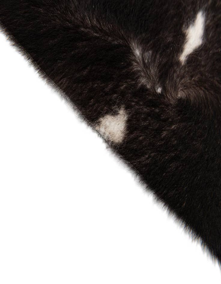 Detail image of 6' 4 x 6' 5 Cowhide Leather Square Rug