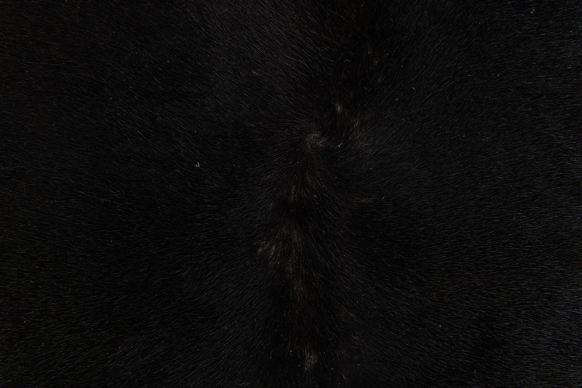 6' 4 x 6' 5 Cowhide Leather Square Rug