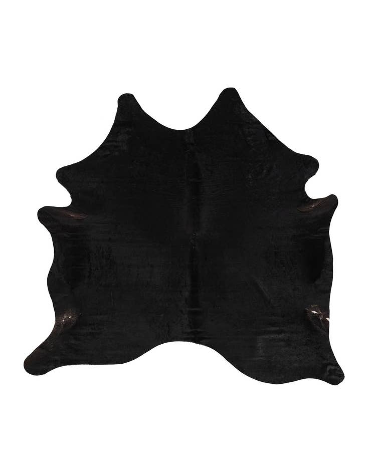Detail image of 6' 4 x 6' 5 Cowhide Leather Square Rug