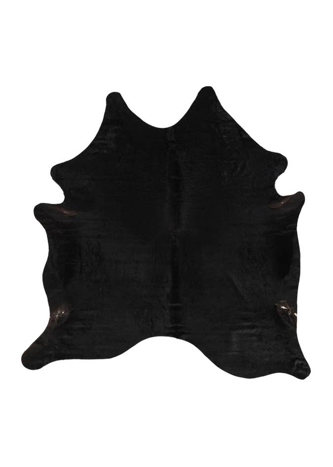 Detail image of 6' 4 x 6' 5 Cowhide Leather Square Rug