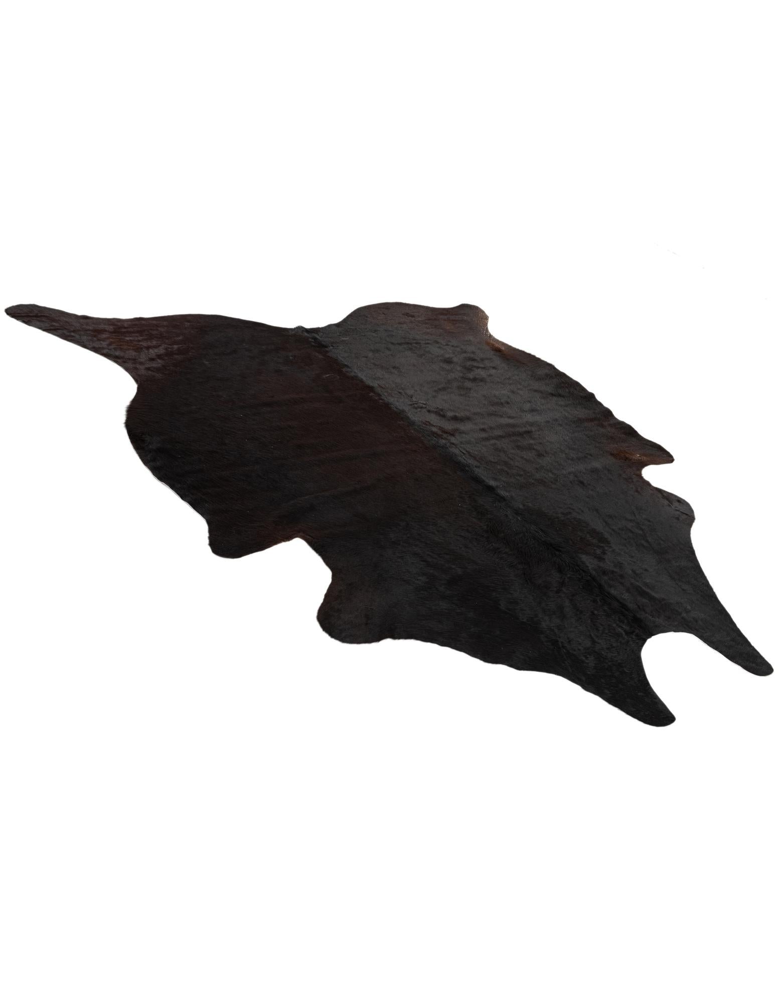 6' 2 x 6' 8 Cowhide Leather Square Rug