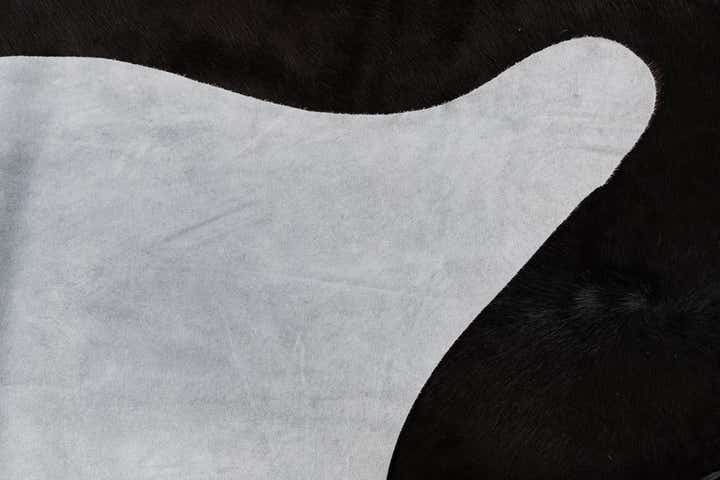 6' 2 x 6' 8 Cowhide Leather Square Rug