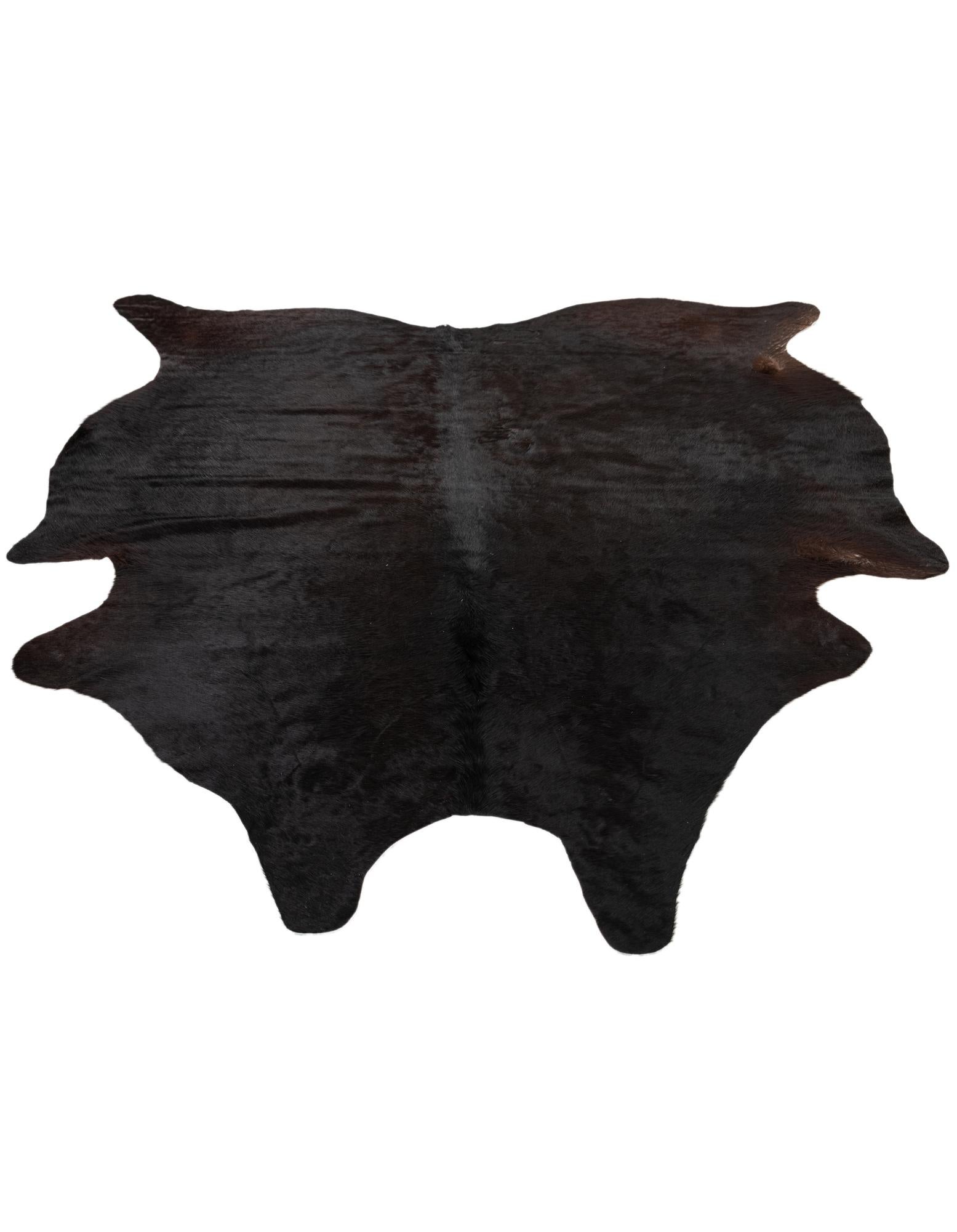 6' 2 x 6' 8 Cowhide Leather Square Rug