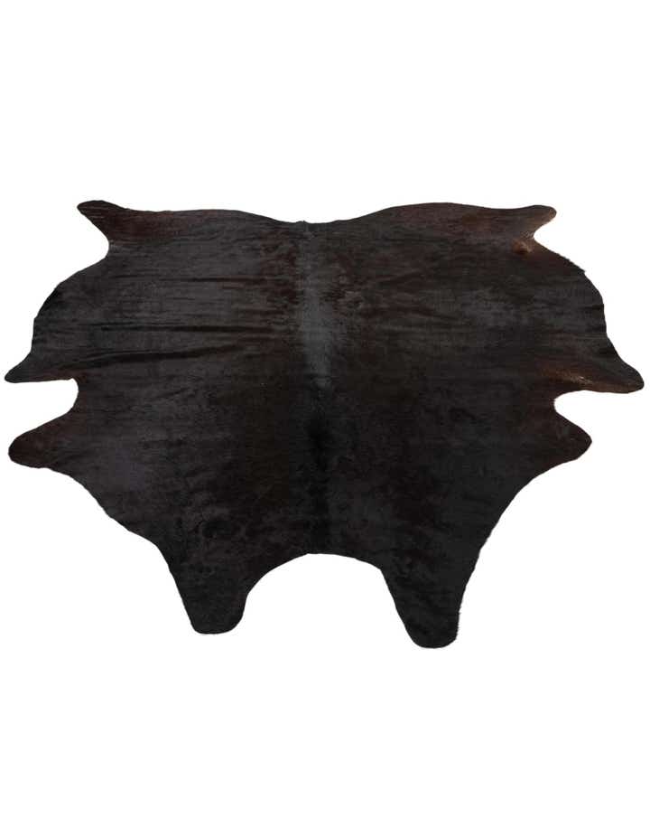6' 2 x 6' 8 Cowhide Leather Square Rug