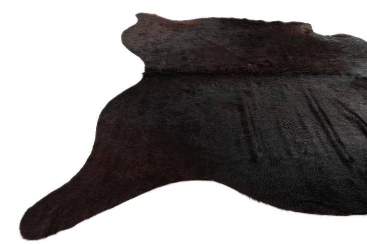 Detail image of 6' 2 x 6' 8 Cowhide Leather Square Rug