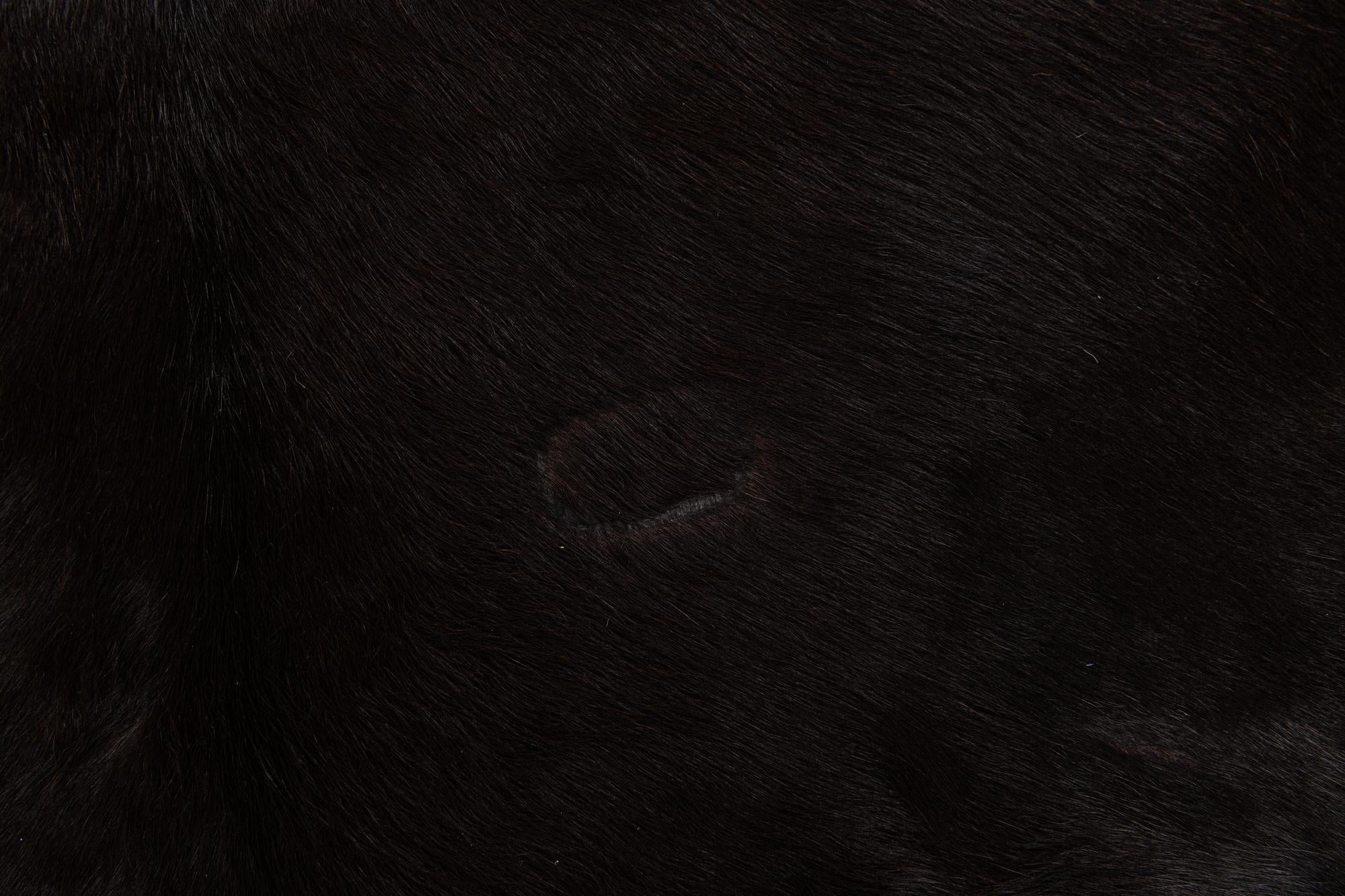 6' 2 x 6' 8 Cowhide Leather Square Rug
