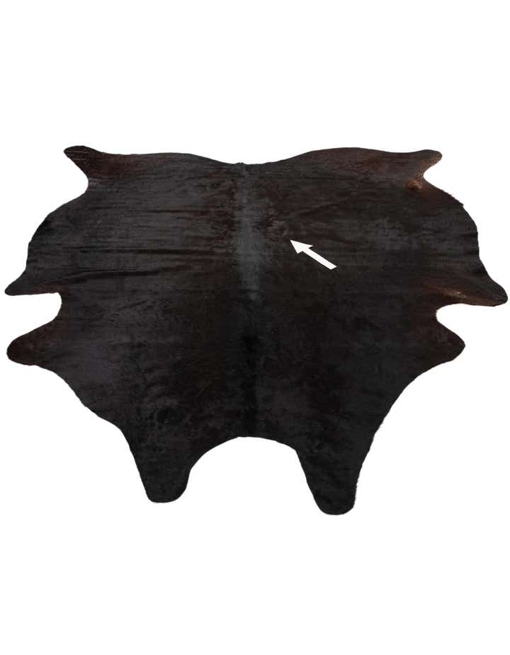 6' 2 x 6' 8 Cowhide Leather Square Rug