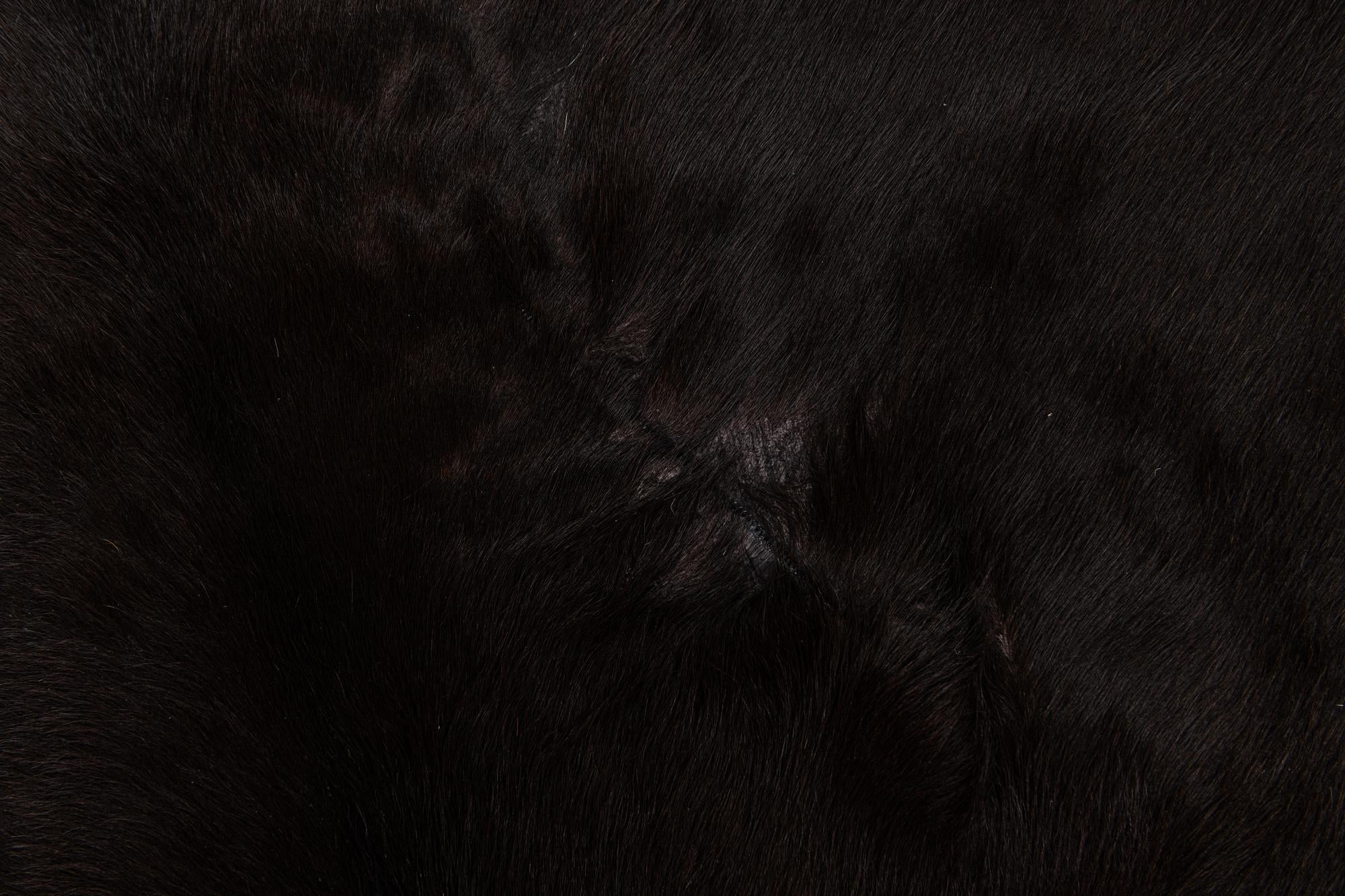 6' 2 x 6' 8 Cowhide Leather Square Rug