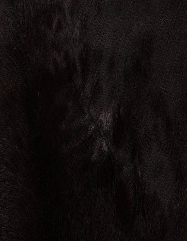 Detail image of 6' 2 x 6' 8 Cowhide Leather Square Rug