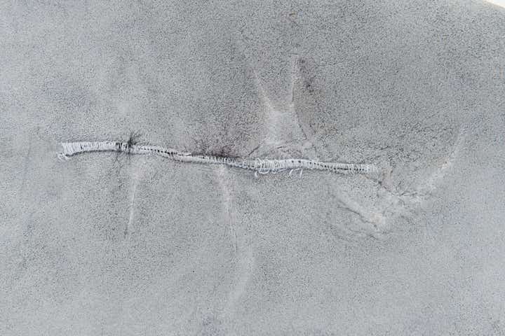 6' 2 x 6' 8 Cowhide Leather Square Rug