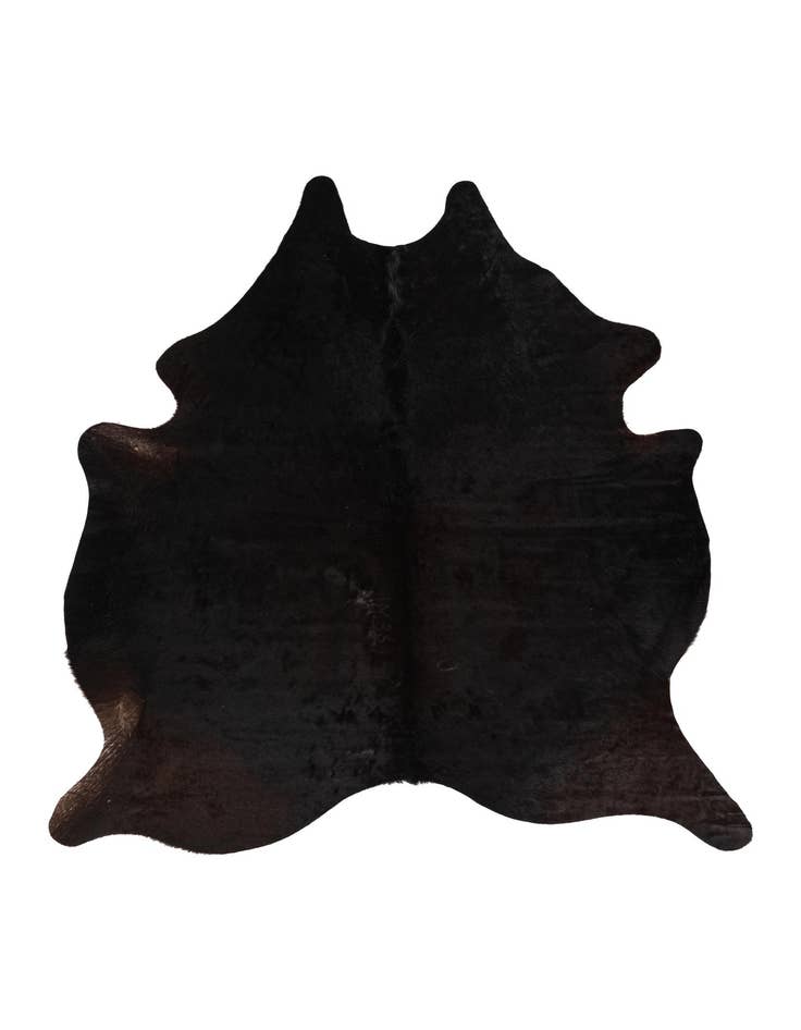 Detail image of 6' 2 x 6' 8 Cowhide Leather Square Rug