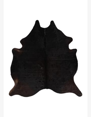 6' 2 x 6' 8 Cowhide Leather Square Rug