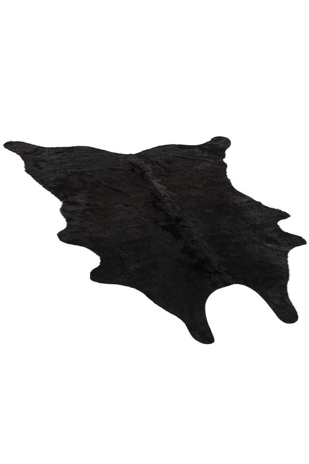 Detail image of 5' 4 x 5' 7 Cowhide Leather Square Rug