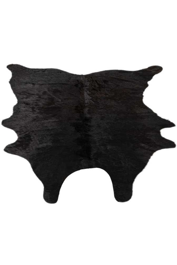 5' 4 x 5' 7 Cowhide Leather Square Rug