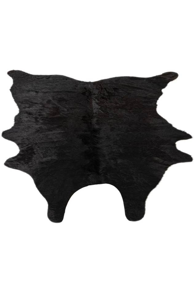 Detail image of 5' 4 x 5' 7 Cowhide Leather Square Rug