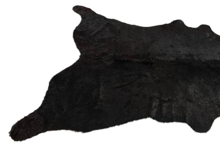 Detail image of 5' 4 x 5' 7 Cowhide Leather Square Rug