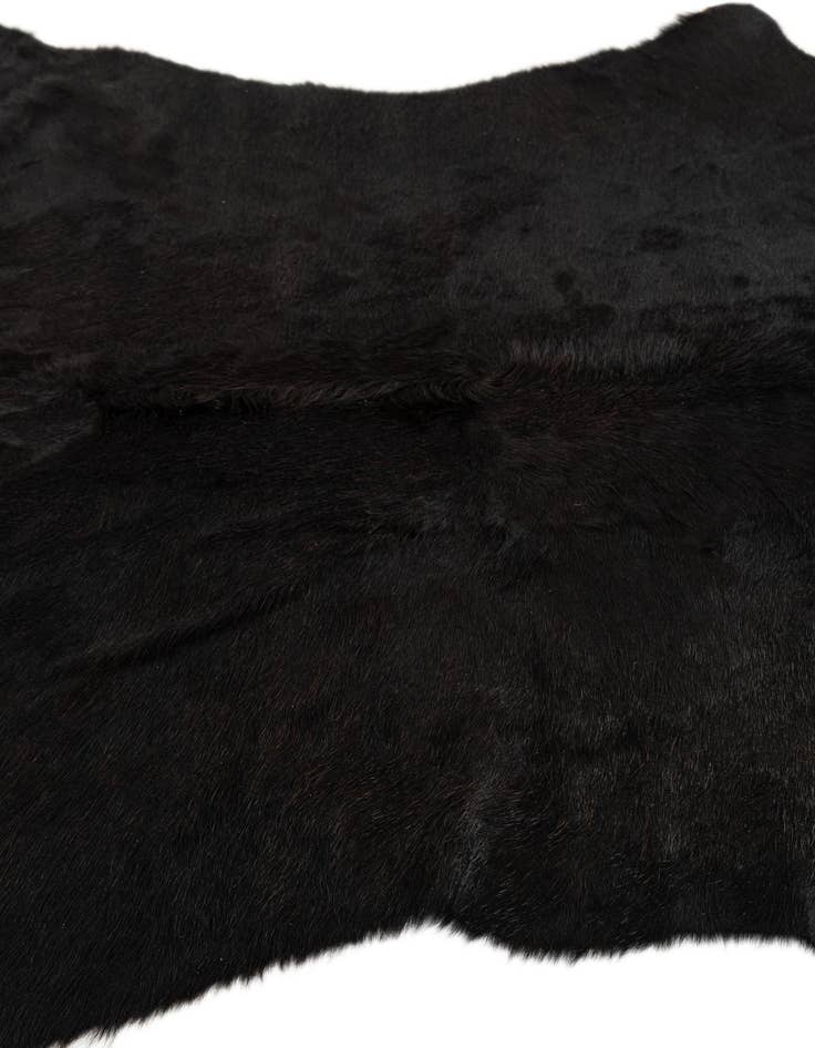 Detail image of 5' 4 x 5' 7 Cowhide Leather Square Rug