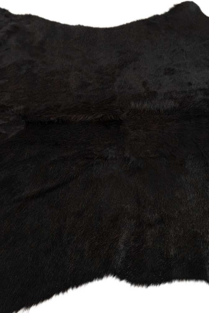 5' 4 x 5' 7 Cowhide Leather Square Rug