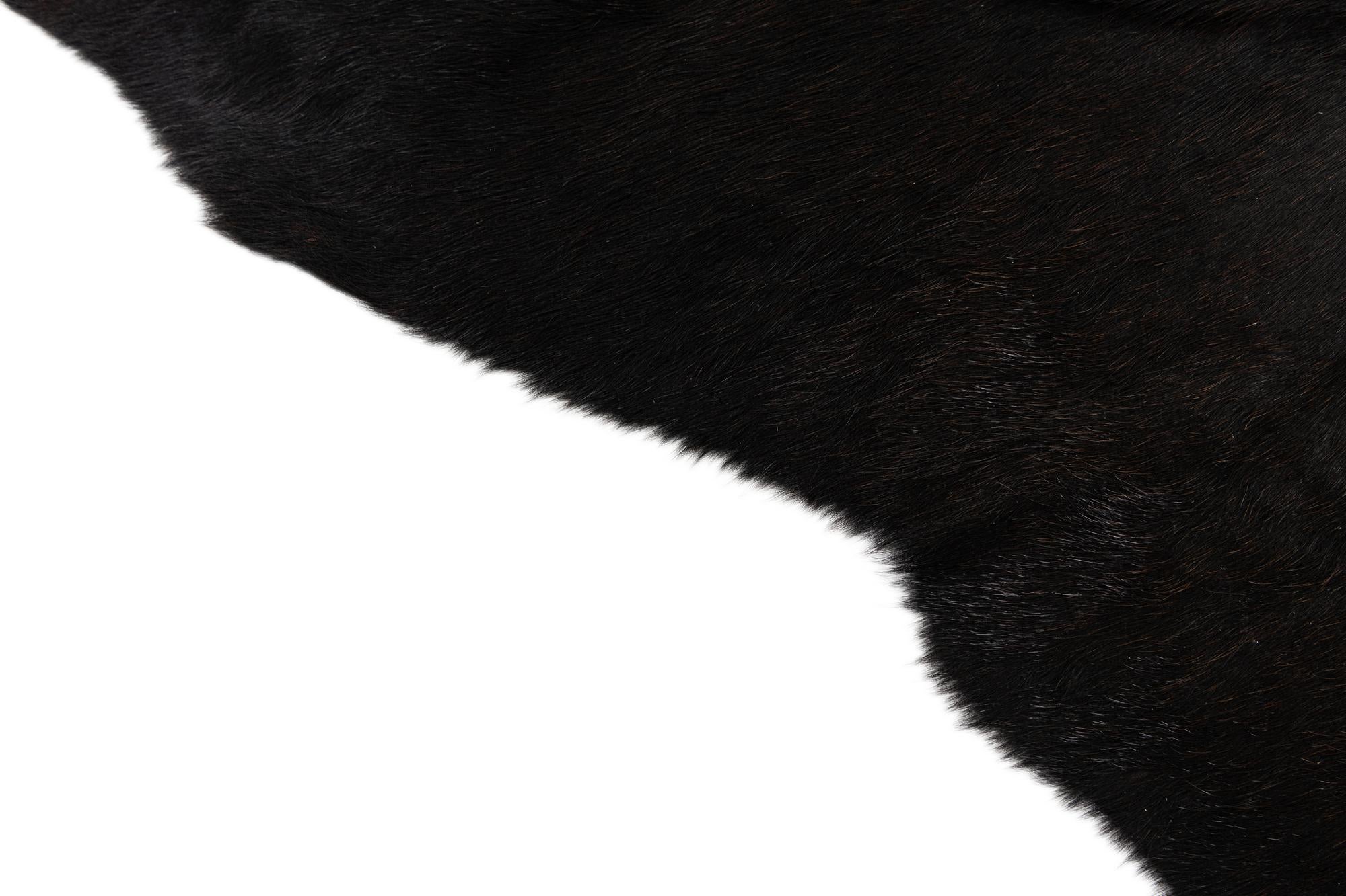 5' 4 x 5' 7 Cowhide Leather Square Rug