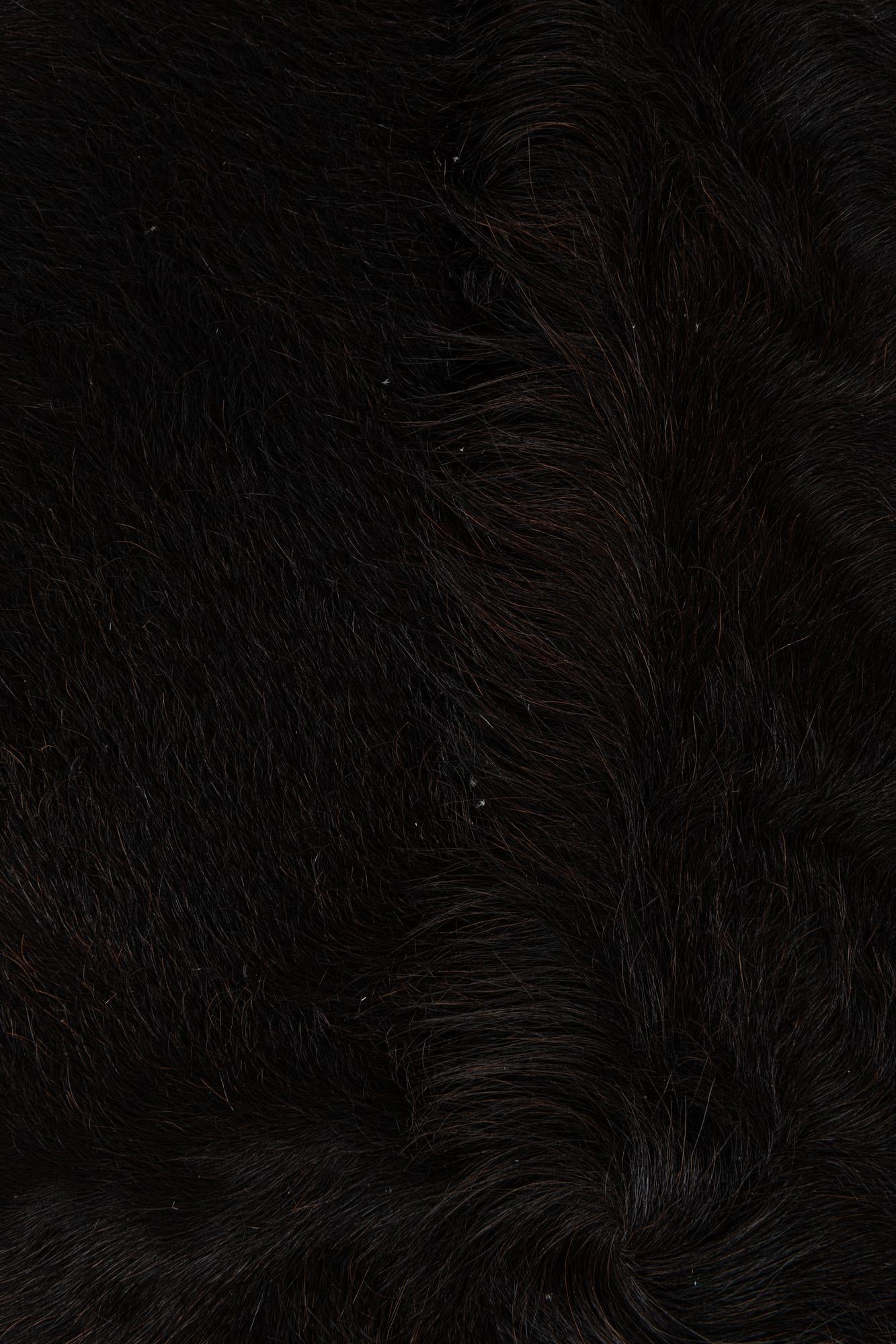 5' 4 x 5' 7 Cowhide Leather Square Rug