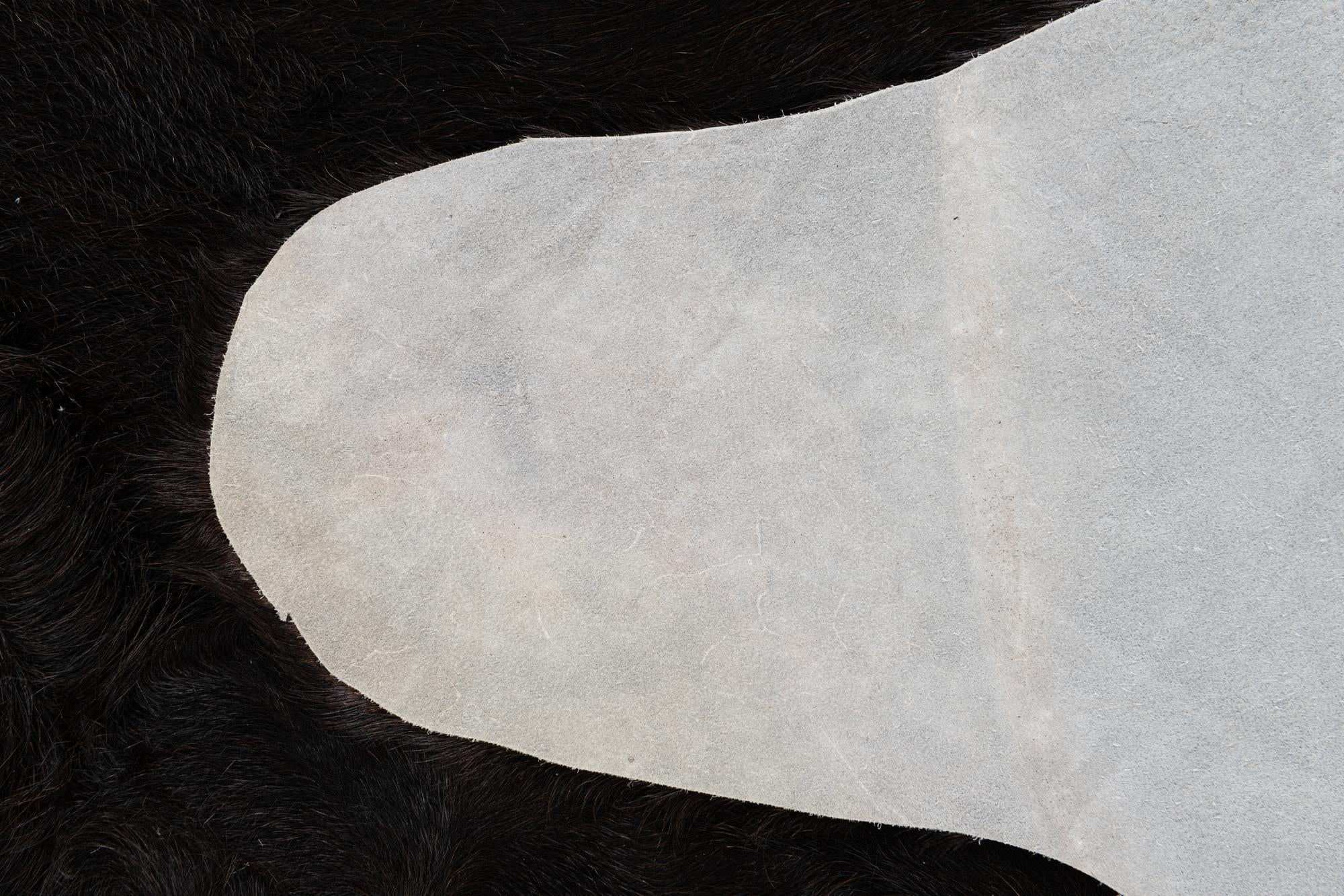 5' 4 x 5' 7 Cowhide Leather Square Rug
