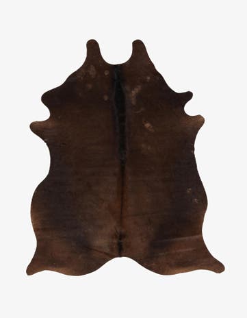 5' x 5' Cowhide Leather Square Rug