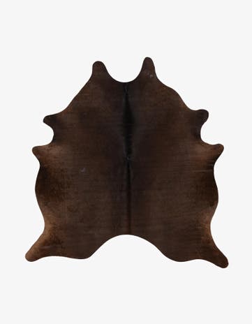 6' 2 x 6' 5 Cowhide Leather Square Rug