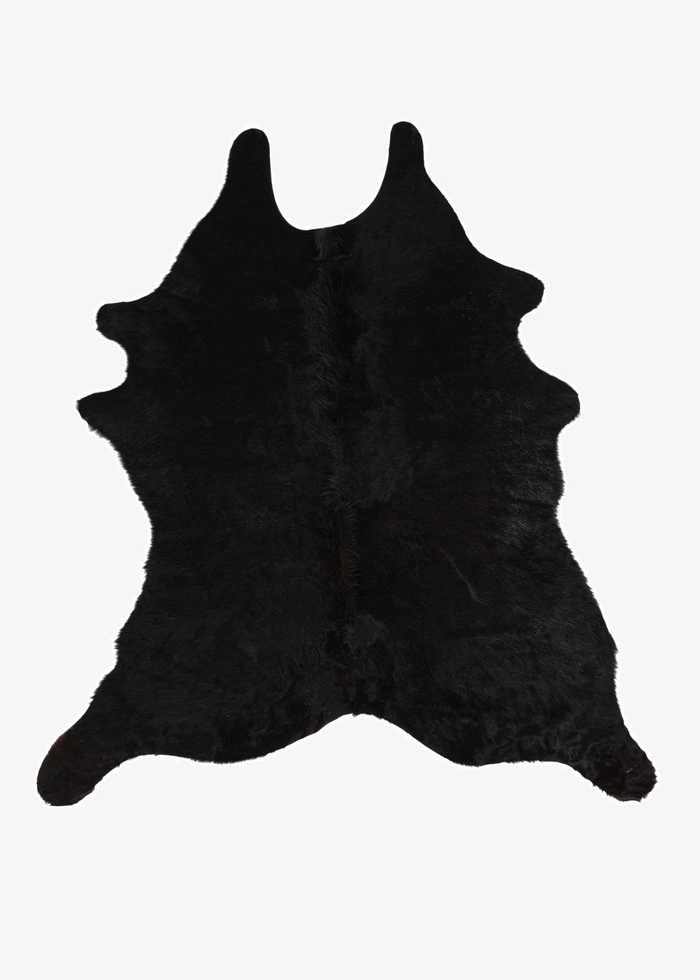 5' 4 x 5' 7 Cowhide Leather Square Rug