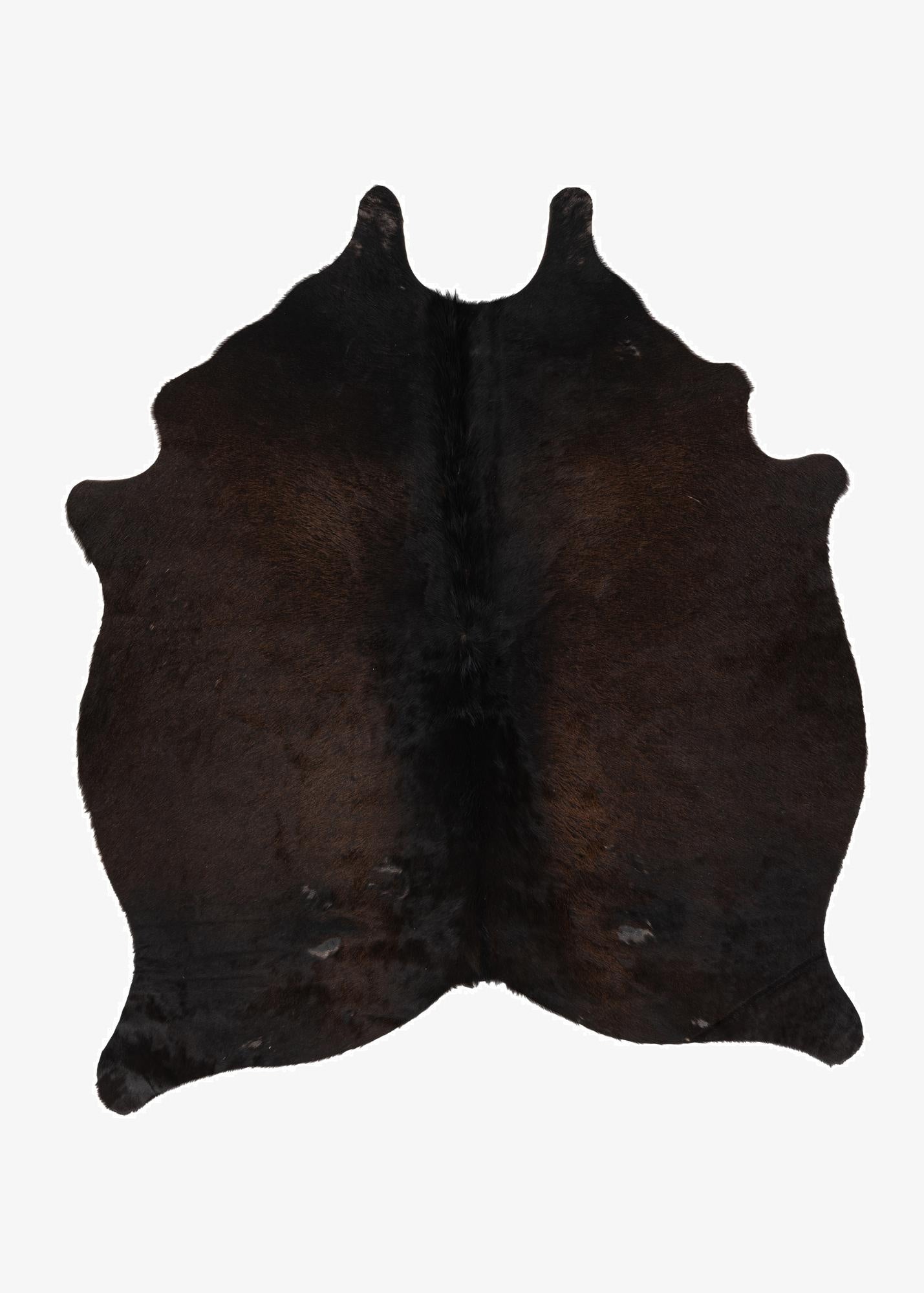 4' 5 x 4' 9 Cowhide Leather Square Rug