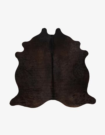 5' 5 x 5' 10 Cowhide Leather Square Rug