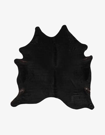 6' 4 x 6' 5 Cowhide Leather Square Rug