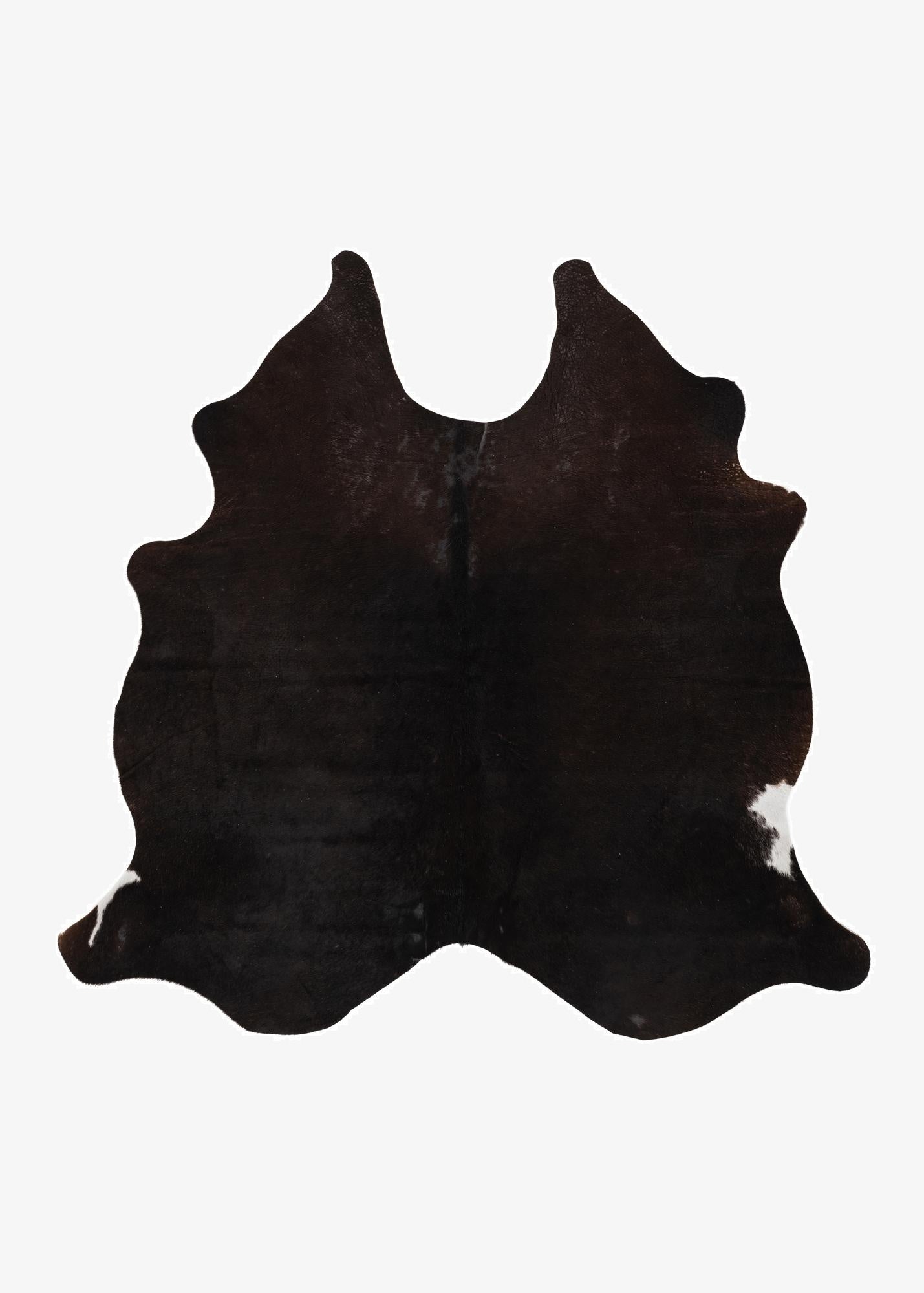 4' 5 x 4' 11 Cowhide Leather Square Rug