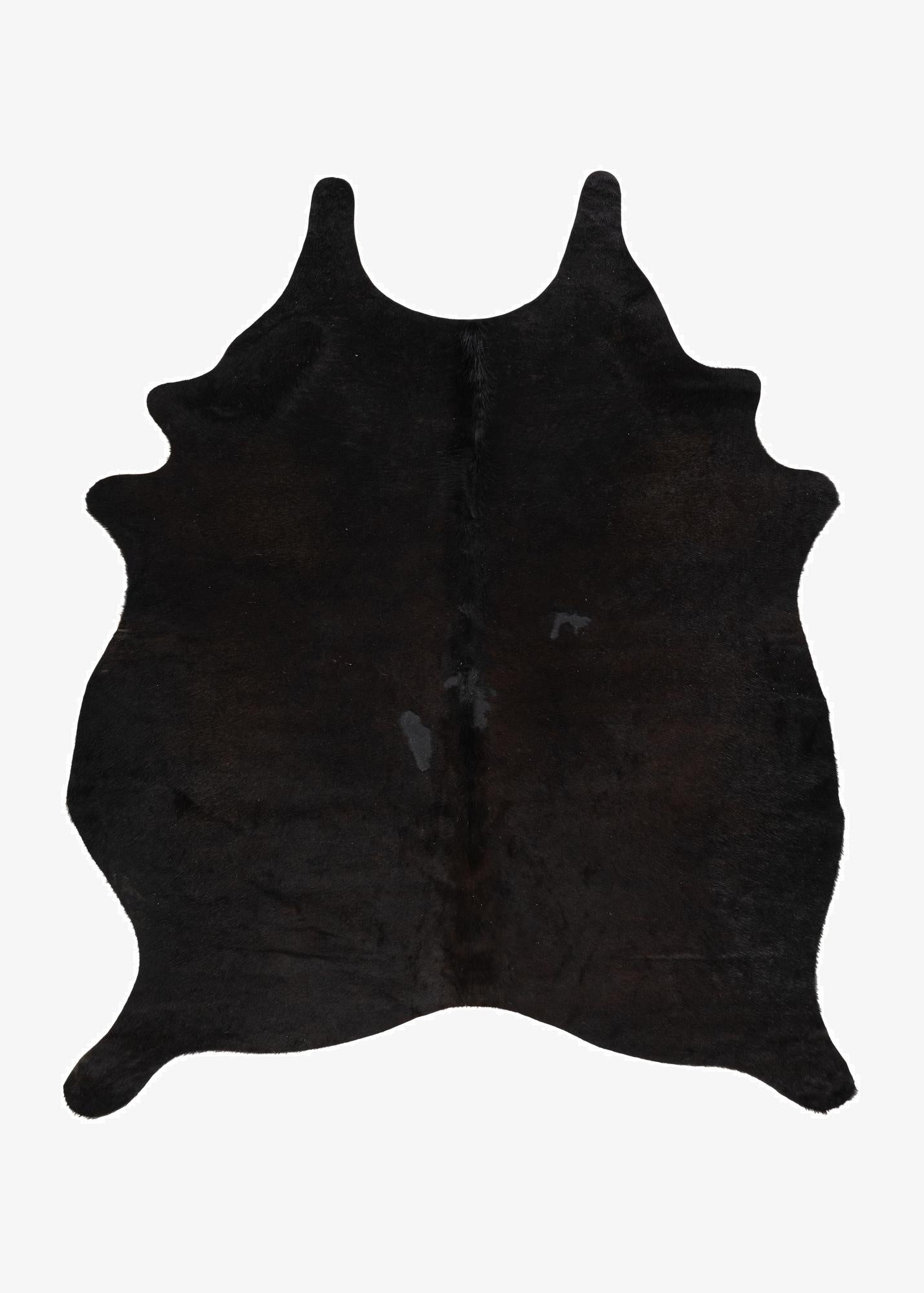 4' 9 x 5' 4 Cowhide Leather Square Rug